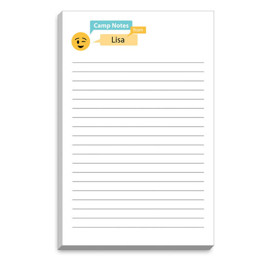 Emoji Winking Speech Bubble Camp Notepads